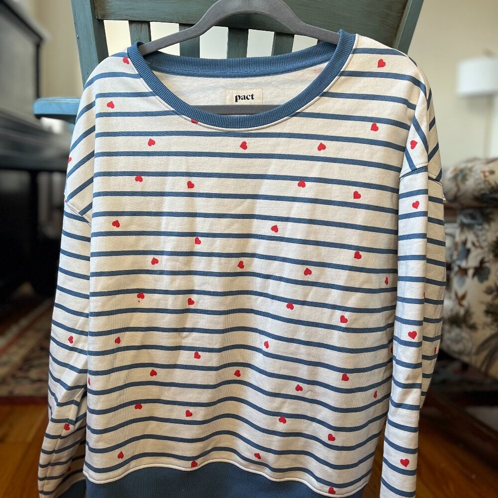 Women's Striped Sweat Shirt